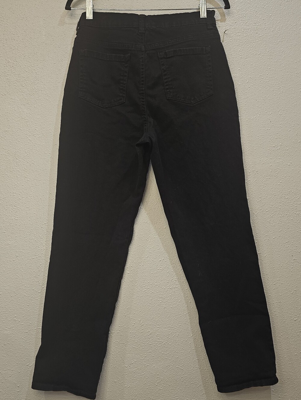 Black Women's Straight-Leg Jeans - Picture 4 of 5